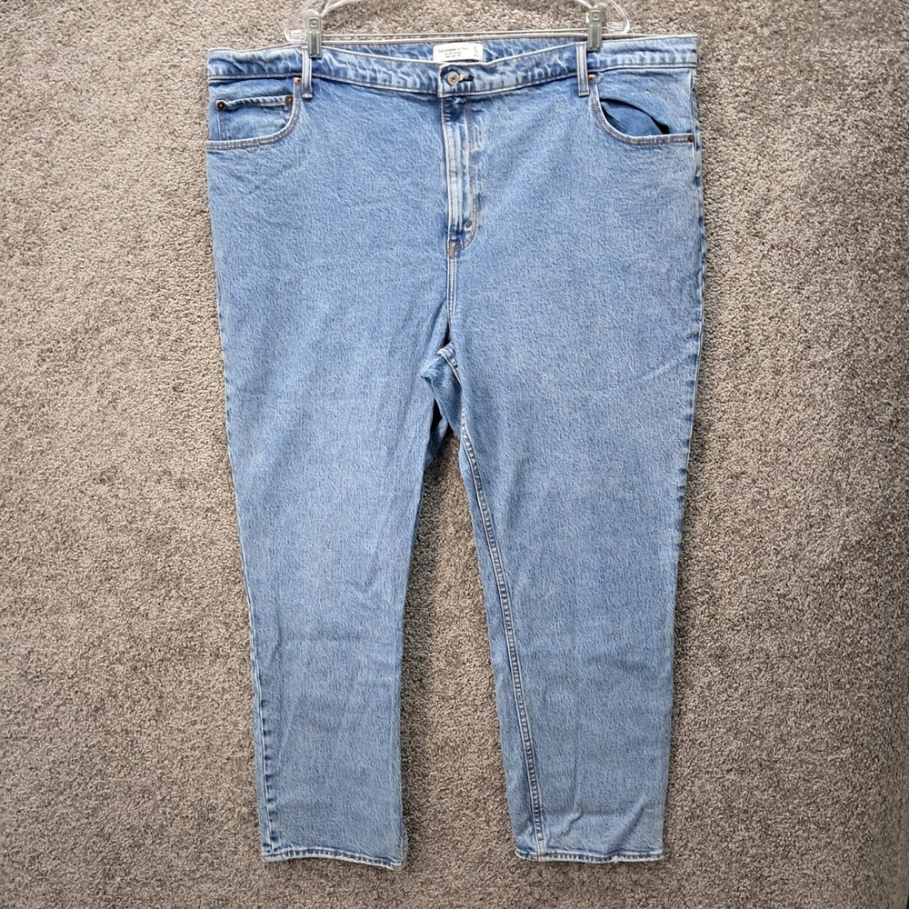 Abercrombie & Fitch The 90 Straight Ultra High Rise jeans Blue Light Wash 37/24R